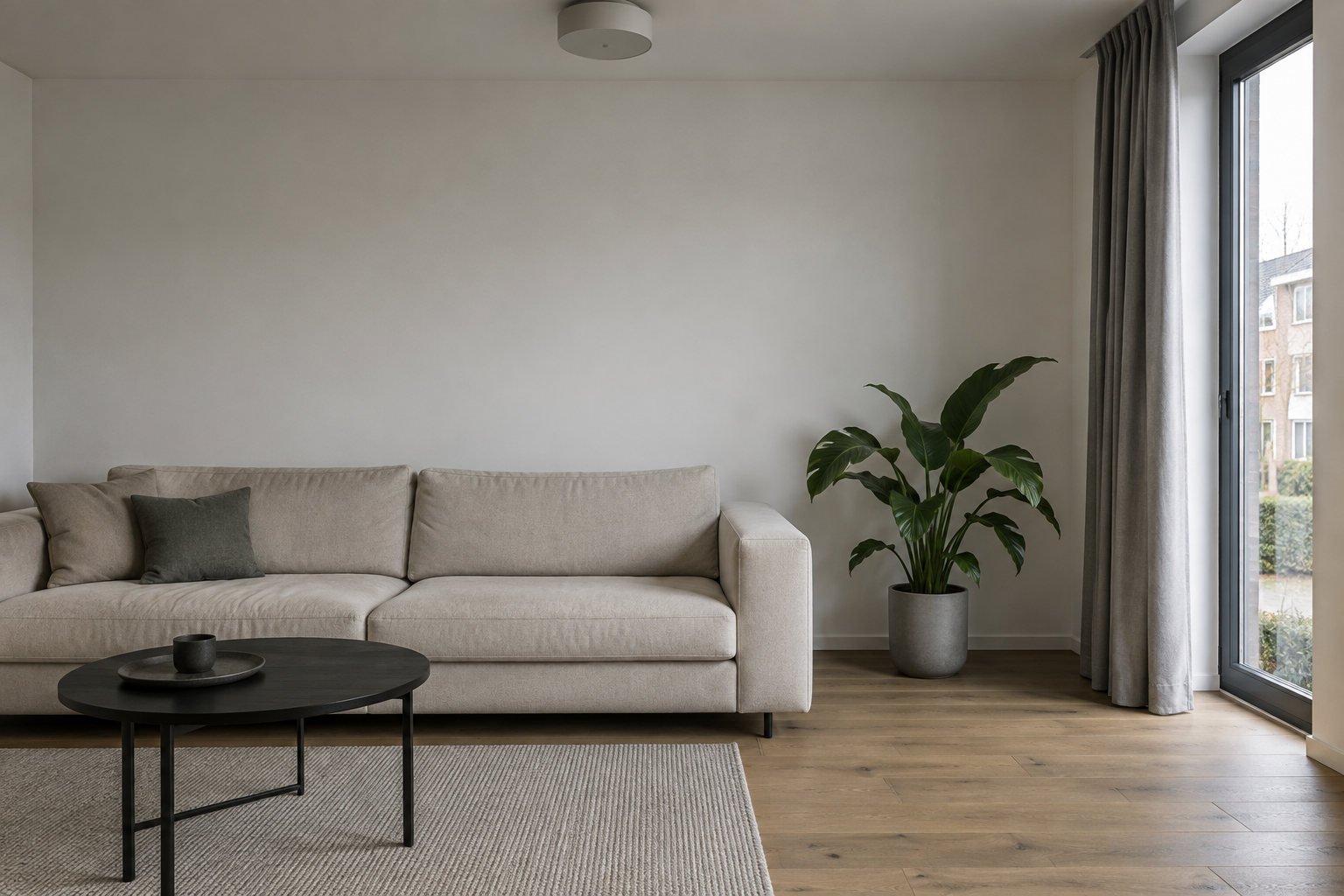 Voorbeeld woonkamer voor de metamorfose