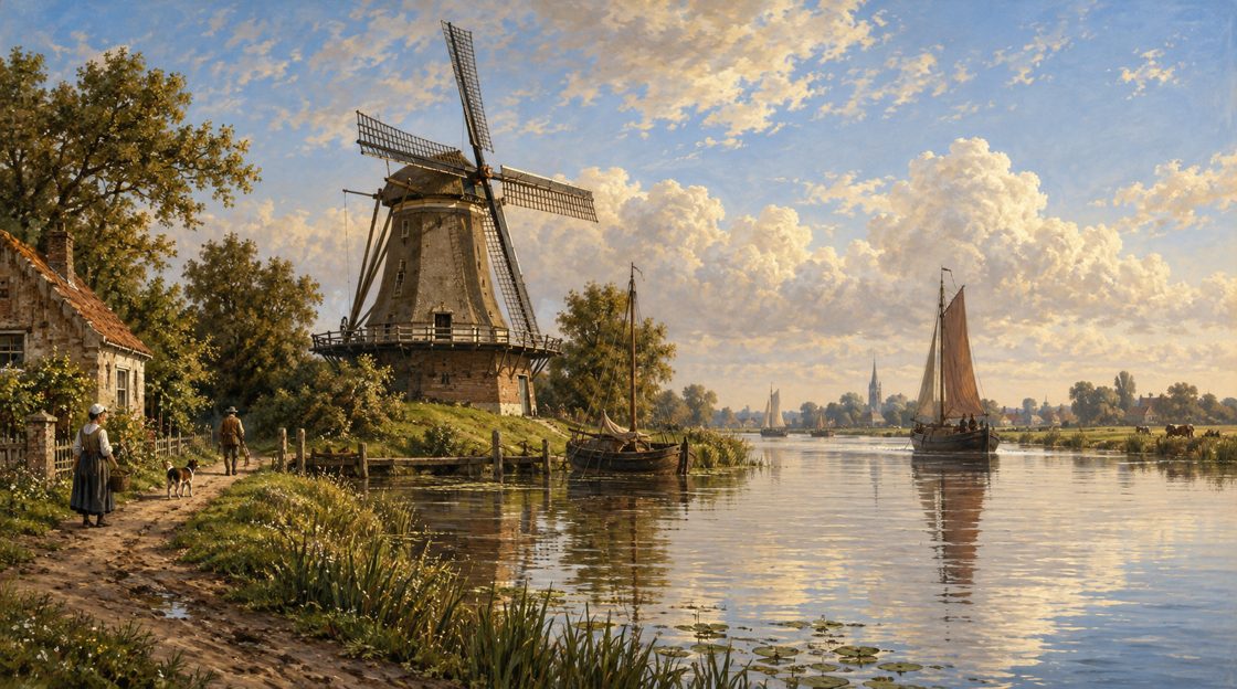 Molen aan het water