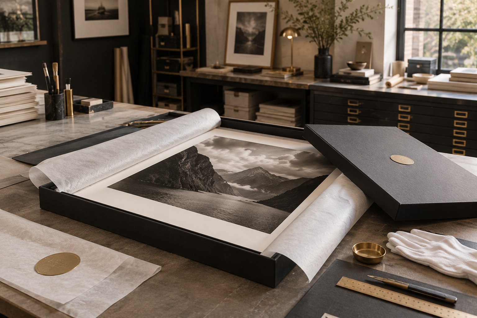 Visual impression of protective art packaging